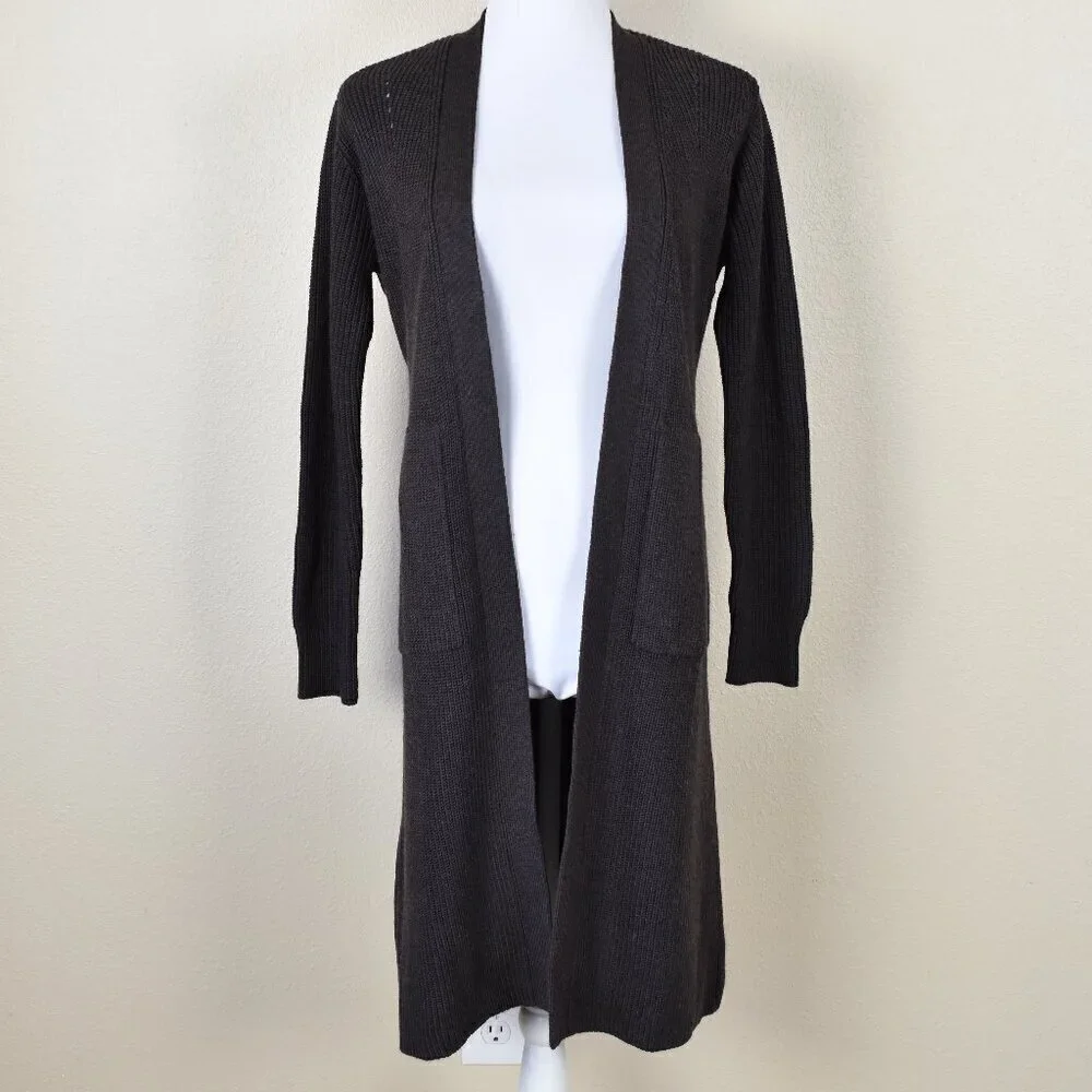 Athleta Scenic Wrap Cardigan Sweater Brown - XS - Picture 8 of 10